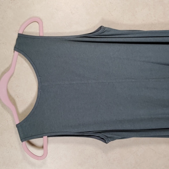 12551 Kleen green sleeveless shark bite t-shirt dress L - Picture 6 of 10